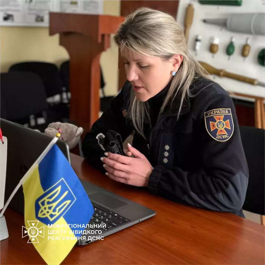 Продовжуємо проводити онлайн-уроки з мінної безпеки для школярів Краснопільської громади.