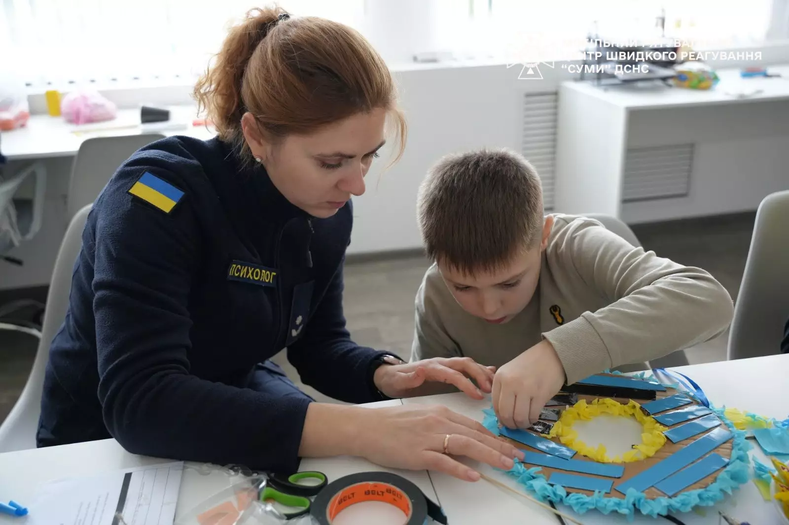 Психологині Мобільного рятувального центру спільно з Ресурсним центром для жінок і дівчат провели затишний захід для дітей рятувальників.