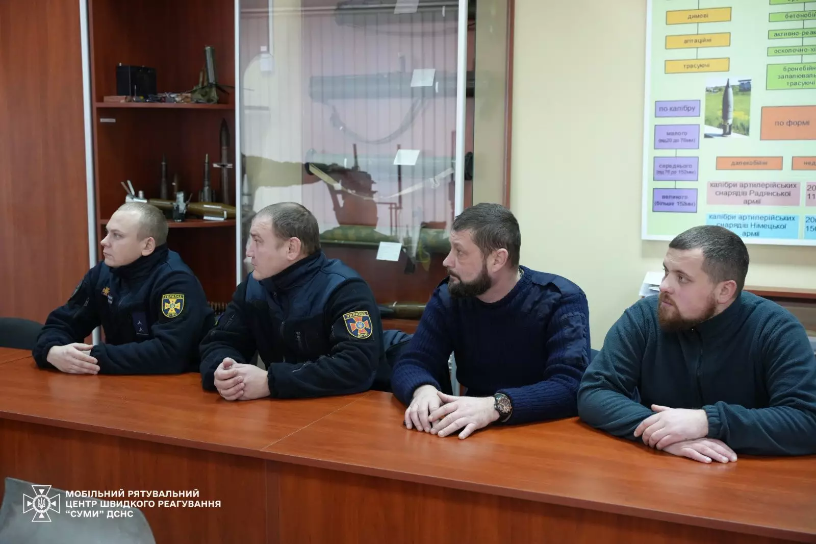 Днями у Мобільному рятувальному центрі швидкого реагування «Суми» ДСНС України відбулися навчання із саперами щодо застосування роботизованого комплексу для розмінування територій.